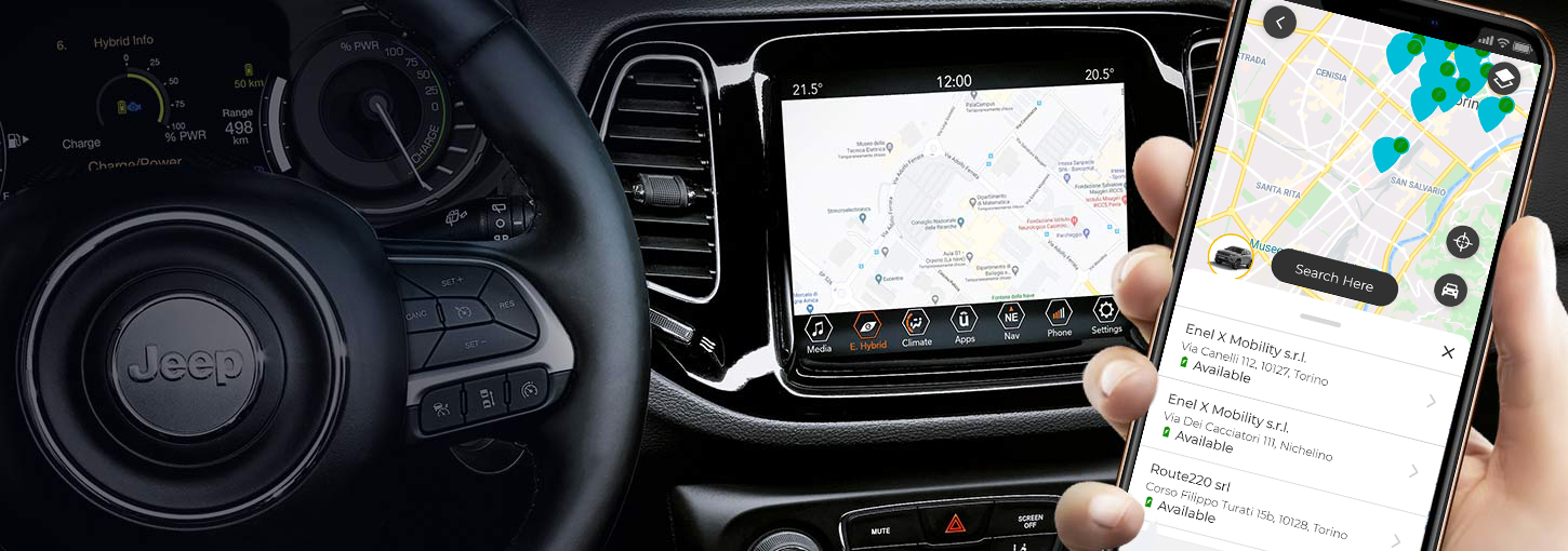 Tecnologia Compass 4xe Híbrido Plugin Jeep®