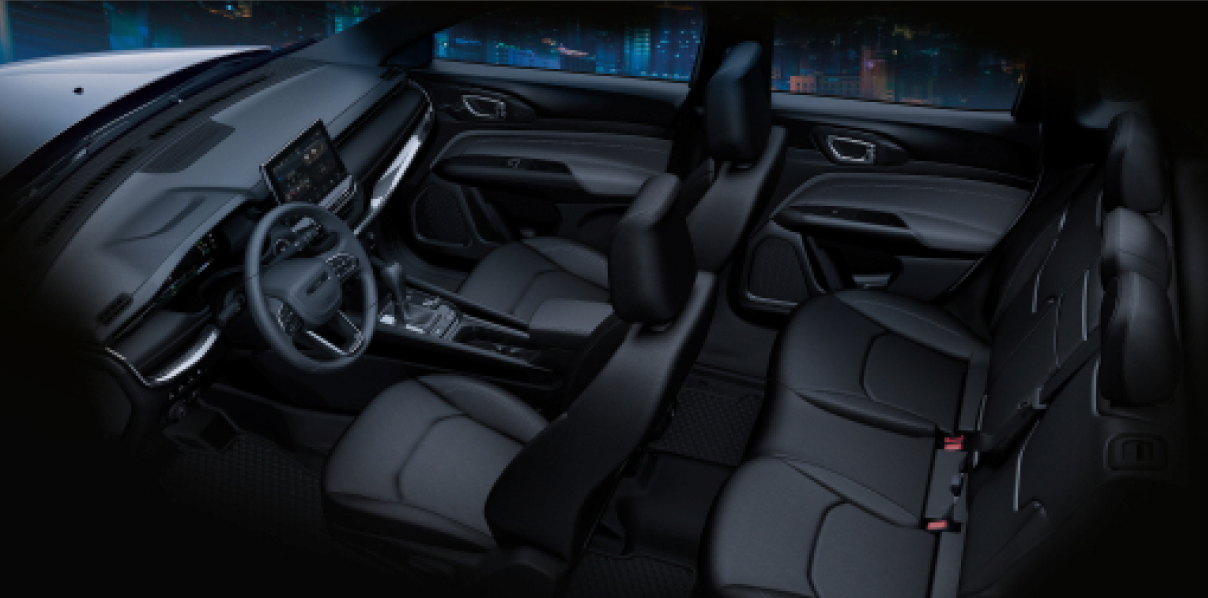BLACK LEATHER, DIESEL GRAY STITCHING